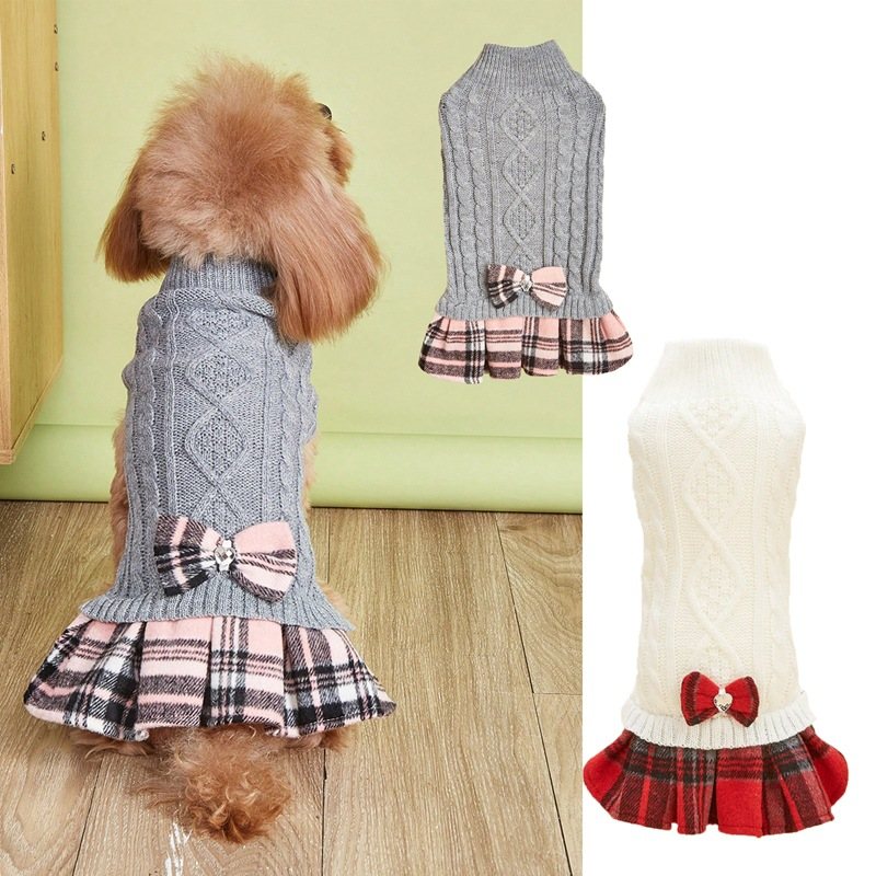 Knitted pet sweater — inspected supplier photo